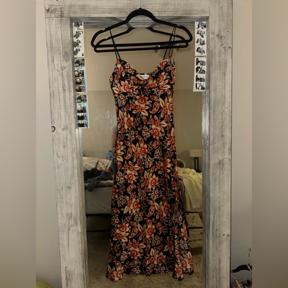 Floral Spaghetti Strap Dress - Picture 1 of 4